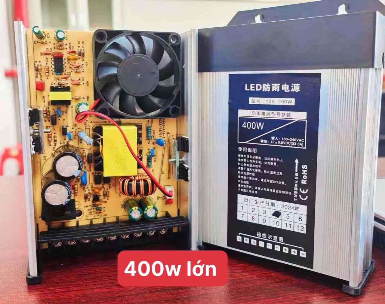 Nguồn 12v/400w  lớn 